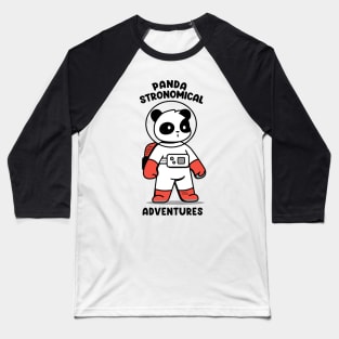 Panda stronomical adventures Baseball T-Shirt